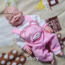 Poupées bébé renaissantes en silicone intégral COSDOLL 18.5 Nouveau-né Poupées bébé Fille Poupées