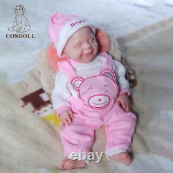 Poupées bébé renaissantes en silicone intégral COSDOLL 18.5 Nouveau-né Poupées bébé Fille Poupées