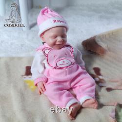 Poupées bébé renaissantes en silicone intégral COSDOLL 18.5 Nouveau-né Poupées bébé Fille Poupées