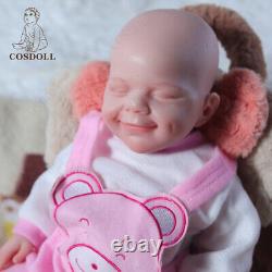 Poupées bébé renaissantes en silicone intégral COSDOLL 18.5 Nouveau-né Poupées bébé Fille Poupées