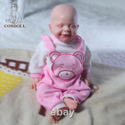 Poupées bébé renaissantes en silicone intégral COSDOLL 18.5 Nouveau-né Poupées bébé Fille Poupées