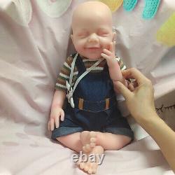 Poupées bébés en silicone platine COSDOLL 18,5 cm - Poupées bébés reborn - Poupée nouveau-né souriante