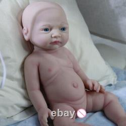 Poupées réalistes de nouveau-né en silicone corps fille, corps complet semblable à la vie.