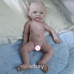 Poupées réalistes de nouveau-né en silicone corps fille, corps complet semblable à la vie.