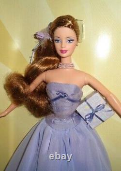 Rare Barbie Amoureux D'anniversaire Violet Gown Jouet Collector Doll Marque Nouveau