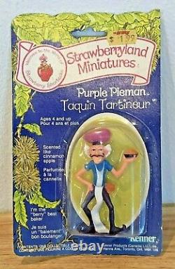 Rare Original 1981 Purple Pieman Fraise Shortcake Miniatures Poupée