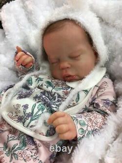 Reborn Baby Art Doll Girl Authentic Reborn Ruby Par Cassie Brace Micro Rooted