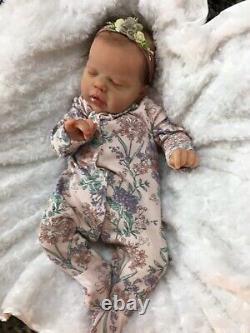 Reborn Baby Art Doll Girl Authentic Reborn Ruby Par Cassie Brace Micro Rooted