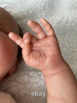Reborn Doll Katie Asleep By Bountiful Baby, Authentique Réaliste Et Réaliste W Coa