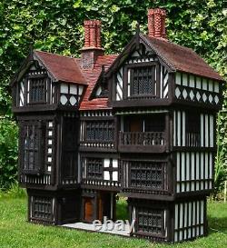 Robert Stubbs Tudor Dolls House, 112 Scale Brook House, Flambant Neuf