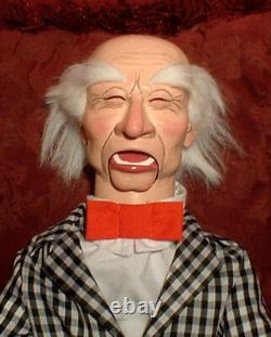 Semi-pro Ventriloquist Vieux Homme Dummy Figurine De Poupée De Marionnettes
