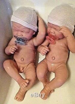 Twins Précieux Prématuré Garçon Et Une Fille Bébés Réalistes Sucettes Have