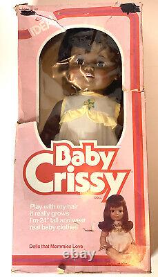 Vintage 1981 Idéal Crissy African American 24 Lifesize Cheveux Pousse Poupée Bébé