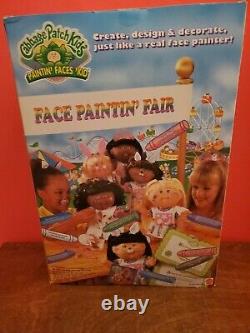 Vintage! 1996 Chabage Patch Kids Painting' Faces'kid Blond Hair Blue Eyes. Nouveau