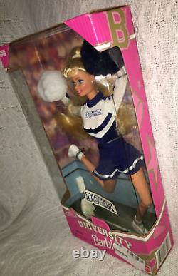 Vintage Nouveau 1996 Université Barbie Édition Spéciale Duke Blue Devils Cheerleader